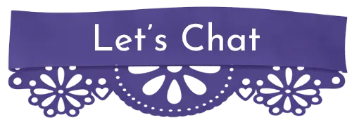 Let's Chat CTA button to navigate to contact page for Fiesta Web Creative - purple color